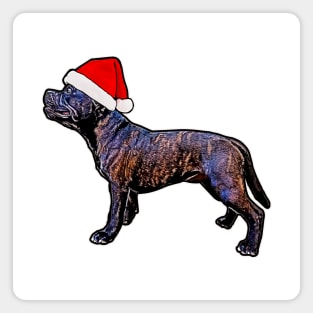 Staffordshire Bullterrier Xmas Magnet